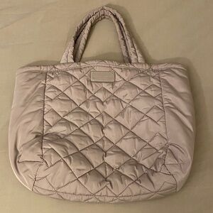 Marc Jacobs Quilted Taupe Tote Bag